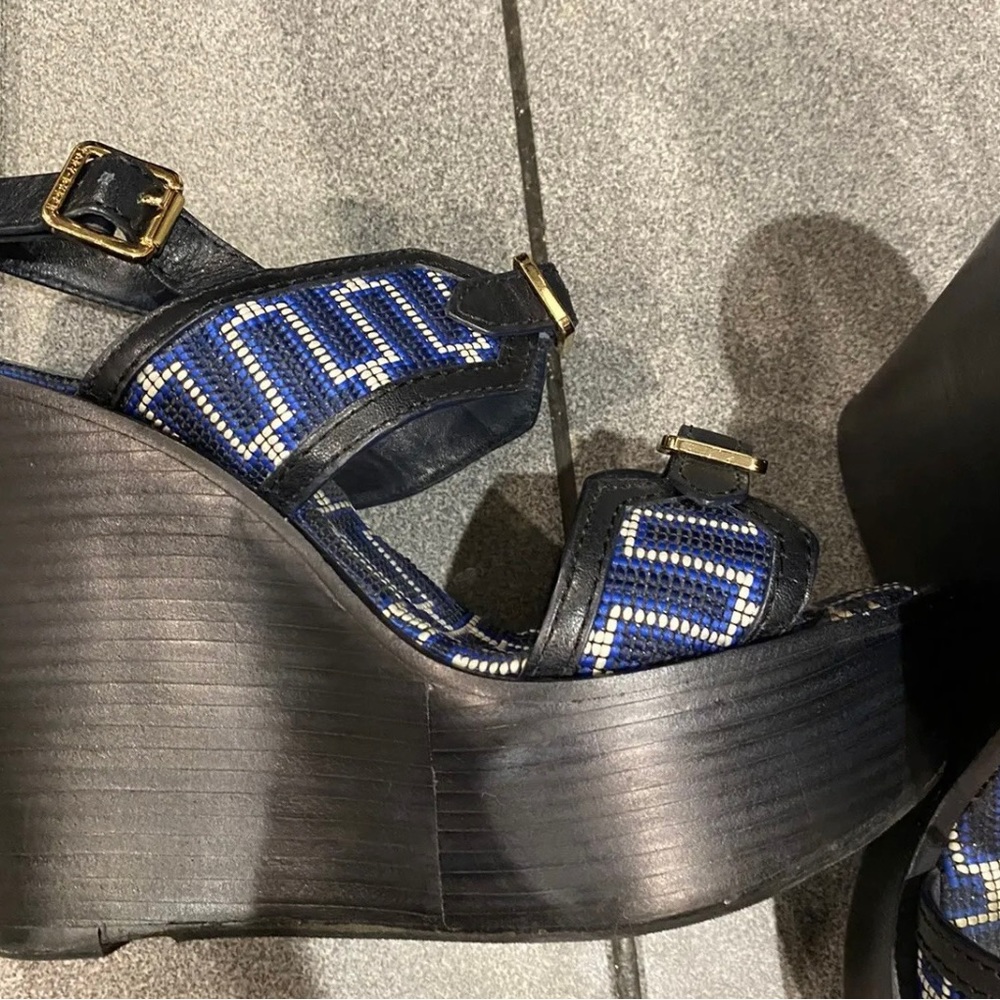 Used Tory Burch Platform Retro Sandal